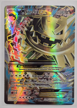 Pokemon TCG, XY, Steam Siege, M Steelix EX (Full Art) 109/114. NM. - Image 1