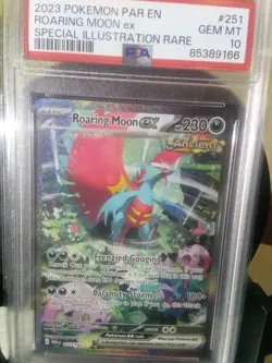 Pokemon Roaring Moon ex 251/182 SV04: Paradox Rift Holo PSA 10 - Image 4