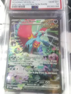 Pokemon Roaring Moon ex 251/182 SV04: Paradox Rift Holo PSA 10 - Image 5