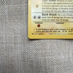 Electabuzz Pokemon Card - Wizards of The Coast Black Star Promos 2 Regular Promo - Image 3