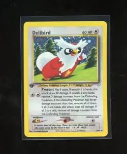 1ST EDITION 2001 Neo Revelation Delibird Holo Foil 5/64 Secret Rare Pokemon - Image 1