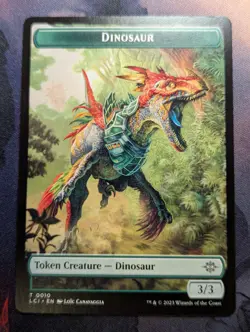 Token - Dinosaur Token - MTG - LCI 0010 - Image 1