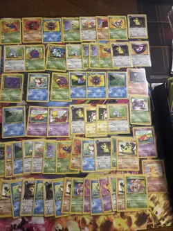 Vintage Pokemon Card Lot WOTC First Edition Fossil Jungle Team Rocket 75 Cards - Image 3