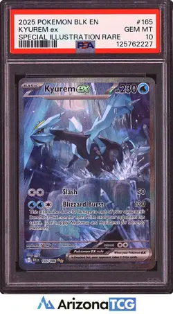 Pokemon 2025 Kyurem ex 165/086 SIR Black Bolt GEM MINT PSA 10 - Image 1