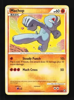 Machop 67/102 MP Triumphant English Pokemon Card TCG - Image 1