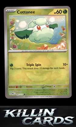 Cottonee (Poke Ball Pattern) 007/131 Pokemon Common SV: Prismatic Evolutions Car - Image 1