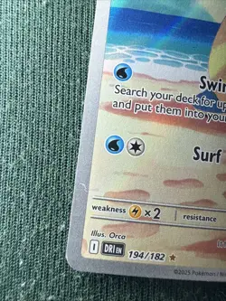 Pokemon Misty's Lapras Illustration Rare Holo Sv10 Destined Rivals 194/182 - Image 2