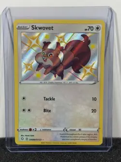 Skwovet SV099/SV122 Pokemon TCG Shining Fates: Shiny Vault Holo Rare - NM - Image 1