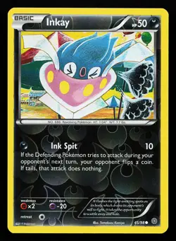 Inkay 45/98 Reverse Holo Ancient Origins Pokemon Card - Image 1