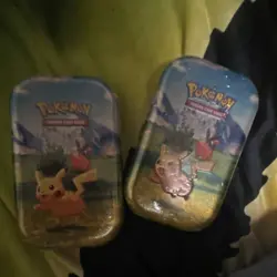 Pokemon Pikachu Tin Deck Box Set for Pokemon TCG, Multicolor, Collectible - Image 1