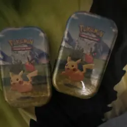 Pokemon Pikachu Tin Deck Box Set for Pokemon TCG, Multicolor, Collectible - Image 2