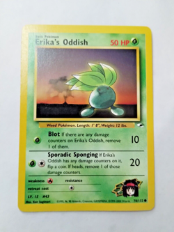 Pokemon Erika's Oddish Gym Heroes 78/132 Regular Unlimited Common -Uncirculated - Image 1