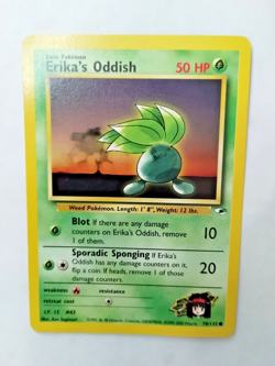 Pokemon Erika's Oddish Gym Heroes 78/132 Regular Unlimited Common -Uncirculated - Image 2