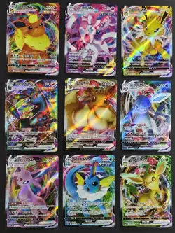 Eeveelutions Vmax Umbreon Sylveon RRR Eevee VMAX Chinese Pokemon Lot 9 NE40 - Image 1