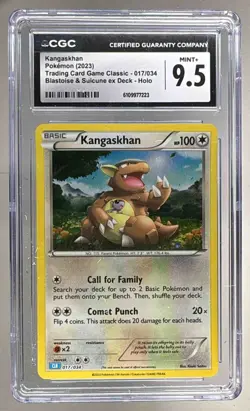 7223 Kangaskhan 2023 Pokemon Classic Collection #017 ex Deck CGC 9.5 - Image 1