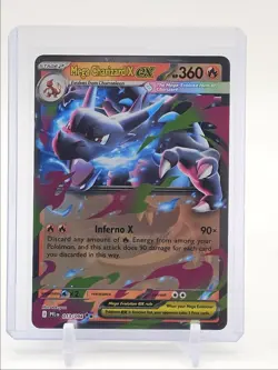 MEGA CHARIZARD X EX 2025 POKEMON FLAMES HOLO DOUBLE RARE 13/94 Q5715 - Image 1