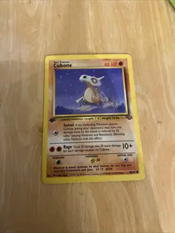Pokemon TCG Cubone Jungle Card 50/64 Common 1st Edition - Image 2