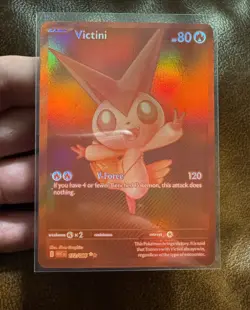 Pokemon TCG Victini 172/086 Sv: White Flare Black White Rare Near Mint - Image 3
