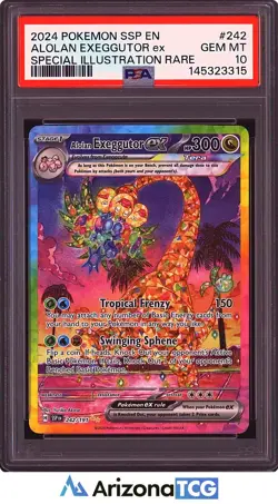 Pokemon 2024 Alolan Exeggutor ex 242/191 SIR Surging Sparks GEM MINT PSA 10 - Image 1