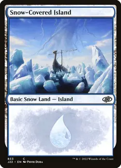 Snow-Covered Island C Regular #833 | J22 Jumpstart 2022 | MTG - Image 1