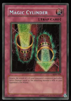 Magic Cylinder LON-104 LON Secret Rare REVERSE FOIL ERROR + FADE Yu-Gi-Oh - Image 1