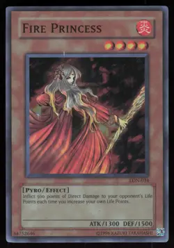 Fire Princess LON-034 LON Super Rare TAEV PRINT Yu-Gi-Oh - Image 1