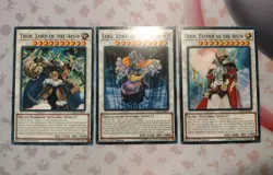Yugioh Thor, Lord of the Aesir + Odin Father of the Aesir + Loki Nordic Gods Set - Image 1