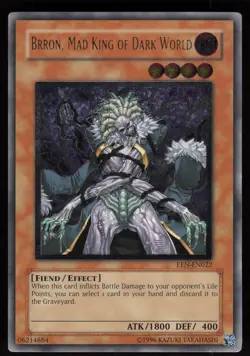 Brron, Mad King of Dark World (UTR) EEN-EN022 NA ENHANCED Ultimate Rare Yu-Gi-Oh - Image 1