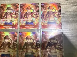 One Piece TCG Monkey D Luffy ST10-006 Treasure Booster Set Promo Lot 8 Copies - Image 4