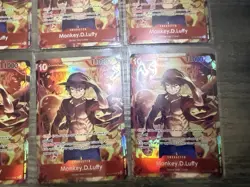 One Piece TCG Monkey D Luffy ST10-006 Treasure Booster Set Promo Lot 8 Copies - Image 5