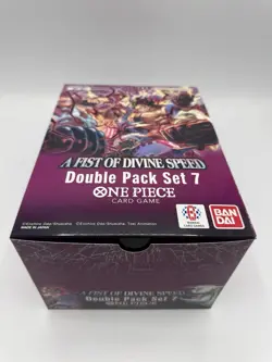 One Piece Card Game Double Pack Set 7 Display NOT SEALED A Fist Of Divine Speed - Image 1