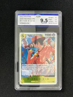 2025 One Piece TCG JPN Portgas D. Ace Character #PRB02-018 R JBH9.5 OC83 - Image 1