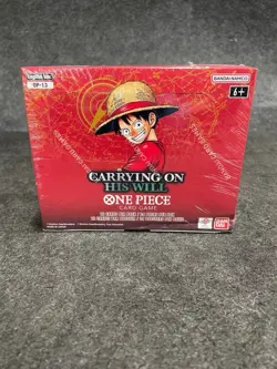 One Piece TCG OP-13 Carrying On His Will Booster Box, 24 Packs, Worn Box - Image 2