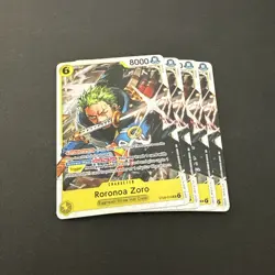 One Piece TCG - Roronoa Zoro Playset (X4) ST29-014 - Starter Deck (Egghead) SR - Image 1