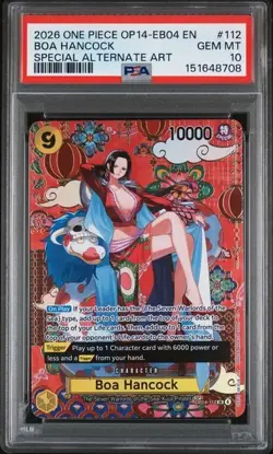 PSA 10 Boa Hancock SP GEM MINT ONE PIECE OP14-EB04-THE AZURE SEA'S SEVEN #112 - Image 1