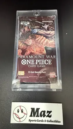 One Piece TCG Paramount War Booster Pack OP-02 English New Sealed Includes Case 811039039103 - Image 3