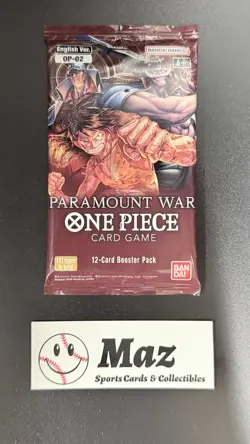One Piece TCG Paramount War Booster Pack OP-02 English New Sealed Includes Case 811039039103 - Image 4