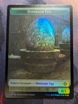 Token - Dinosaur Egg & Dinosaur Token - MTG - LCI 0011 & 0010 - Image 1