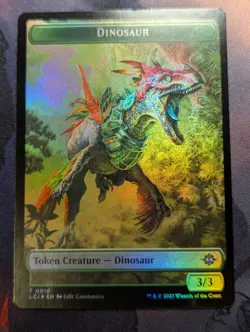 Token - Dinosaur Egg & Dinosaur Token - MTG - LCI 0011 & 0010 - Image 2