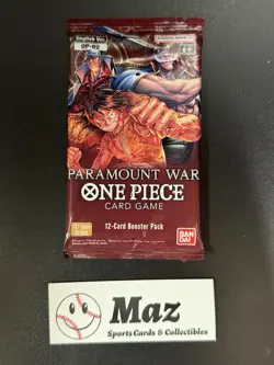 One Piece TCG Paramount War Booster Pack OP-02 English Factory Sealed - MINT - Image 1