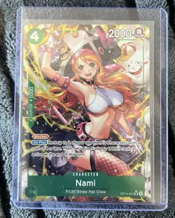 Nami OP14-031 SR Alt Art **NM** One Piece The Azure Sea's Seven ENGLISH Bandai - Image 1