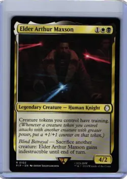 NM Elder Arthur Maxson, MTG, Fallout, Magic the Gathering, 102 - Image 1