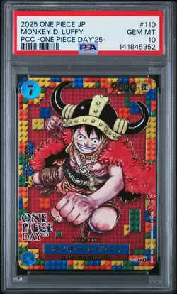 2025 ONE PIECE JAPANESE PREMIUM COLLECTION OP DAY'25 #110 MONKEY D. LUFFY PSA 10 - Image 1