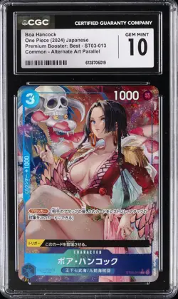2024 ONE PIECE JPN PREMIUM BOOSTER COMMON ALT ART BOA HANCOCK CGC 10 GEM MINT - Image 1