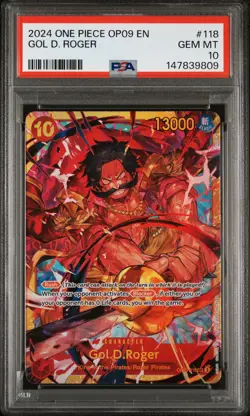2024 ONE PIECE OP09-EMPERORS IN THE NEW WORLD #118 GOL D. ROGER PSA 10 - Image 1