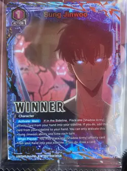 Union Arena Solo Leveling Sung Jinwoo Winner UEPR/SLG-1-019 Sealed - Image 1