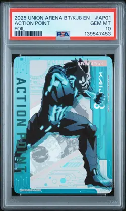 Union Arena Kafka Kaiju No 8 Hibino Action Point Foil Holo PSA 10 Gem Mint - Image 1