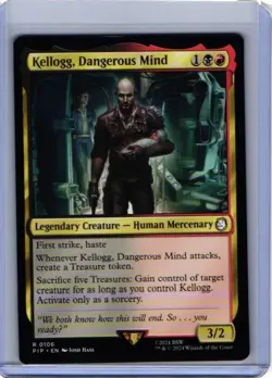 Kellogg, Dangerous Mind - 106 - MP - Universes Beyond: Fallout - MTG - Image 1
