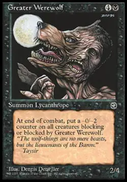Greater Werewolf - Medium Play MTG Homelands - Image 1