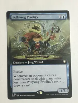 Pollywog Prodigy Extended Art LP x1 MTG Magic: the Gathering - Image 1